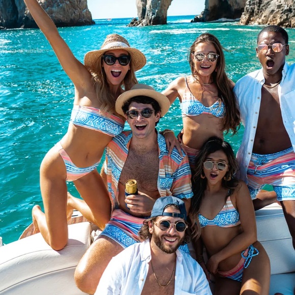 NEW! Kenny Flowers THE PALMILLA Bandeau Bikini Top & Bikini Bottom Set SZ M - Picture 5 of 15